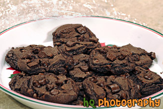 Chocolate Cookies Close Up