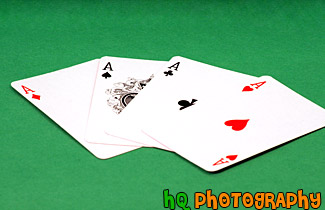 Close up of 4 Aces