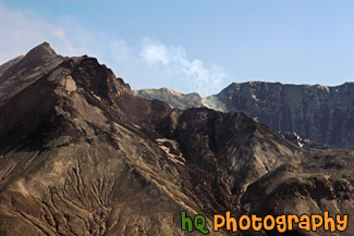 Close up of Mount St. Helens & Steam