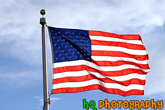 American Flag & Blue Sky