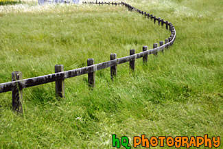 Wooden Fence & Green Grass