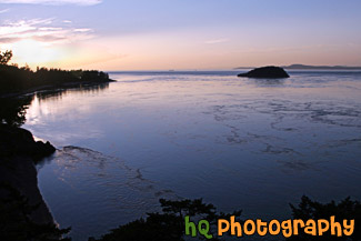 Pink & Purple Sunset Over Deception Pass