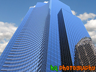 Photoshopped Blue Sky & Clouds and Building