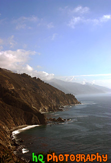 Pacific Ocean Along Highway 1, California