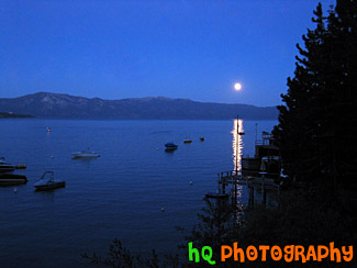 Lake Tahoe - Moon Rising