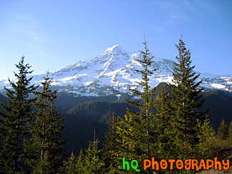 Blue Sky & Mt. Rainier