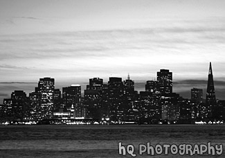 Black & White San Francisco at Night