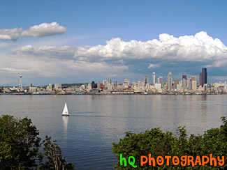 Sailboat & Seattle View