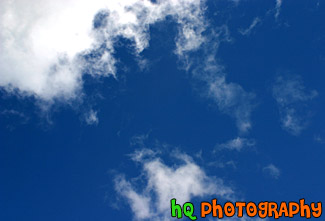 Bright Blue Sky and Clouds