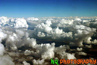 Puffy Clouds Aerial View