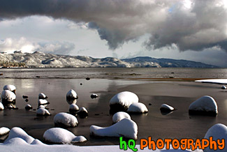 Lake Tahoe Clouds and Snow