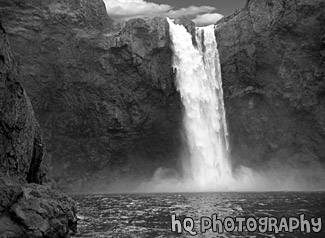 Black & White Snoqualmie Falls