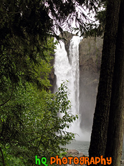 Snoqualmie Falls Behind Trees