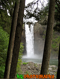 Snoqualmie Falls Between Trees