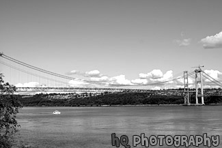 Narrows Bridge Project, Tacoma black and white picture