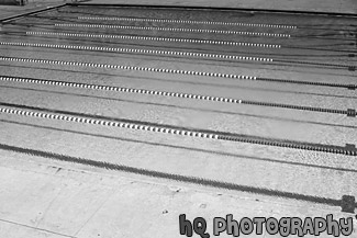 Swimming Pool Lanes black and white picture