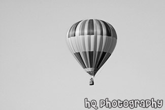 Hot Air Balloon black and white picture