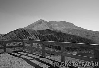 Mt. St. Helens at Windy Ridge black and white picture