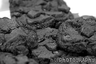 Chocolate Brownie Cookies black and white picture