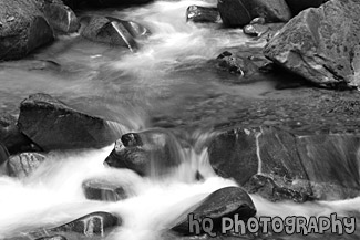 Ladder Creek, Cotton Candy Effect black and white picture