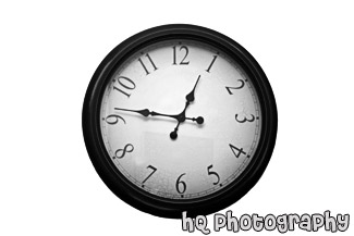 Big Clock black and white picture