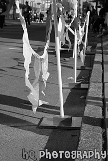 Event Flags black and white picture