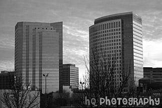 Bellevue, Washington Buildings black and white picture