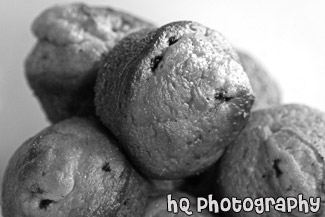 Blueberry Muffins black and white picture