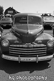 Vintage Ford Truck black and white picture