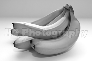 Bananas black and white picture