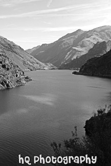 Hells Canyon & Snake River black and white picture