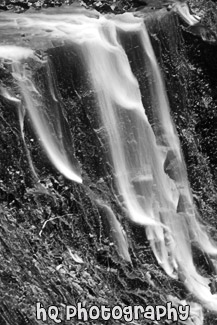 Small Waterfall black and white picture