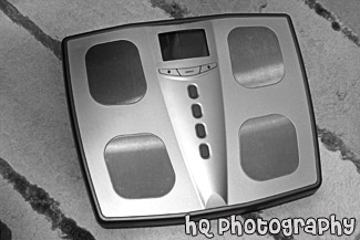 Body Weight Scale black and white picture