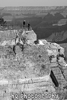 People Looking at View During Sunrise black and white picture