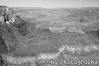 Grand Canyon National Park View black and white picture