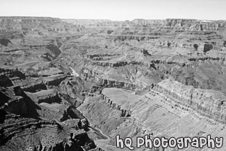 Desert View of Grand Canyon National Park black and white picture