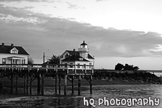 Mukilteo  Lighthouse at Sunset black and white picture