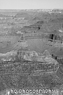 Grand Canyon, March 2010 black and white picture