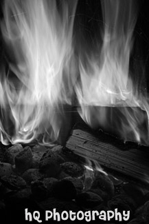 Camping Trip Fire Pit black and white picture