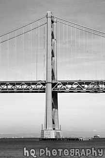 Bay Bridge, San Francisco black and white picture