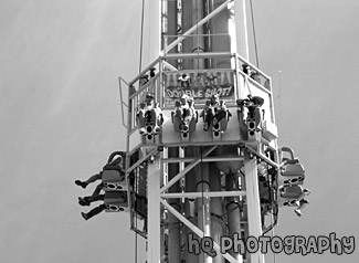 Double Shot Ride black and white picture