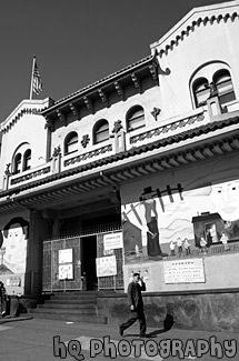 Chinatown, San Francisco black and white picture