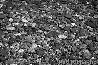 River Rock black and white picture