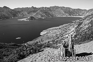 Spirit Lake, Gifford Pinchot National Forest black and white picture