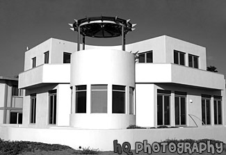 Beach House in Ventura black and white picture