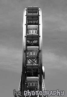 Ferris Wheel black and white picture