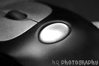 Black Computer Mouse black and white picture