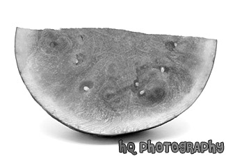 Watermelon Slice black and white picture