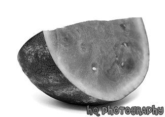 Slice of Watermelon black and white picture