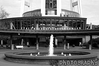 Space Needle Seattle Center black and white picture